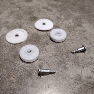 Cafe Dishwasher Door Spring Pulleys, Pads, and Screws (Set of 2) 265D1427P001
