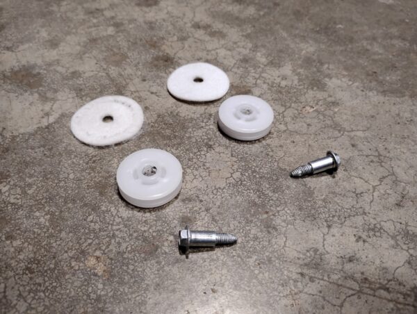 Cafe Dishwasher Door Spring Pulleys, Pads, and Screws (Set of 2) 265D1427P001